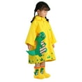 thumbnail image 6 of Hpapadks Toddler Rain Boots Cute Cartoon Dinosaur Rainy Day Non Slip Waterproof Water Shoes With Easy On Handles Classic Mid Calf Yellow 4.5-5 Y, 6 of 7