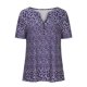 thumbnail image 4 of Puntoco 2024, tops de moda de verano para mujer, camisetas holgadas de manga corta con cuello en V informales con estampado a la moda para mujer, 4 of 6