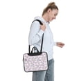 thumbnail image 6 of Lsque Purple Rabbit Pattern Laptop Bag – Portable & Slim Single-Shoulder Computer Case with Adjustable Strap, Protective, Lightweight for 13”/14”/15.6” Laptops, 6 of 8