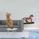 thumbnail image 2 of Estatua de gato y caballo, figura decorativa de resina, adorno coleccionable, escultura animal, obra de arte para la entrada, estantería, sala de esta, 2 of 8