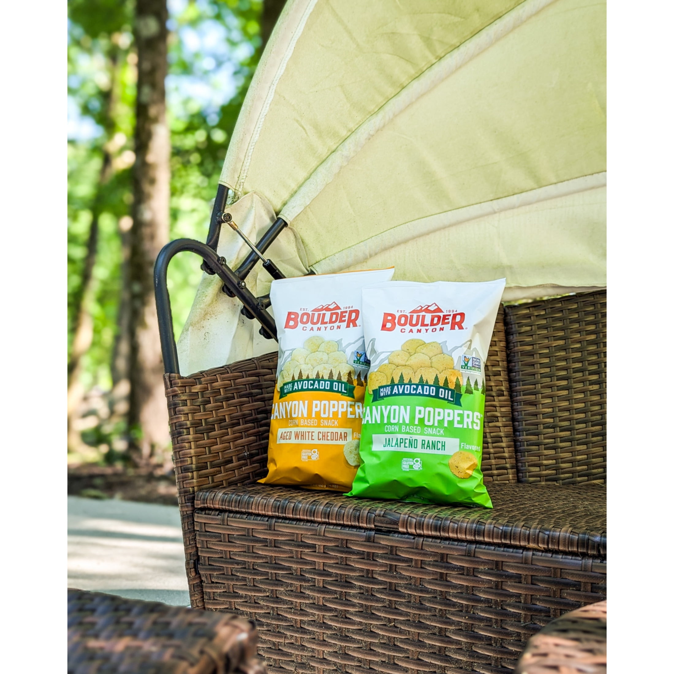 (3 pack) Boulder Canyon Jalapeno Ranch Canyon Poppers, 5.25oz Bag