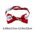 thumbnail image 3 of Penkiiy Christmas Cat Dog Collar with Bowtie, Red Santa Dog Christmas Collars with Detachable Bow Adjustable Christmas Bow Collars for Small Medium Large Dogs Pets, 3 of 6