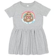 thumbnail image 3 of Inktastic Sloth Yoga Rainbow Girls Toddler Dress, 3 of 5