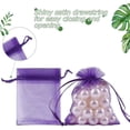 thumbnail image 5 of HRX Package 100pcs Little Organza Bags 3 x 4 inch, Mesh Bags Drawstring Pouches for Jewelry Bracelets Candy Party Favor Small Gift Purple, 5 of 9