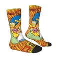 thumbnail image 3 of Simpsons Adult Socks Casual Tube Socks Durable Comfort Calf Socks Soft Elastic Crew Socks White, 3 of 9