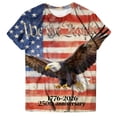 thumbnail image 4 of Leey-World 4th of July Shirts for Women America Printed Tshirt Patriotic Vintage USA Tee Tops 4th Of July Shirt Funny Women(Brick Red,2XL), 4 of 7