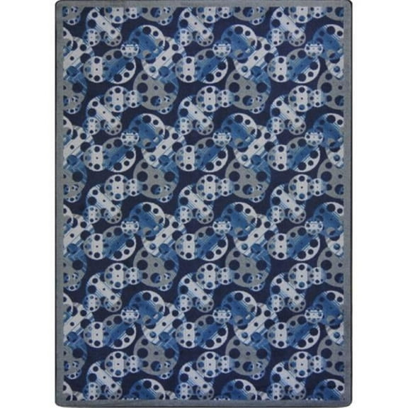 Any Day Matinee Reeling Rectangle Theater Area Rugs  04 Slate - 3 ft. 10 in. x 5 ft. 4 in.