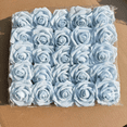 thumbnail image 4 of 25Pcs Artificial Flowers Blue Roses Decor 2026 Real DIY Foam Floral for Wedding Bouquet Centerpieces Outdoors Party Room Table Garden Pot Decoration Blue 1.9 In, 4 of 4