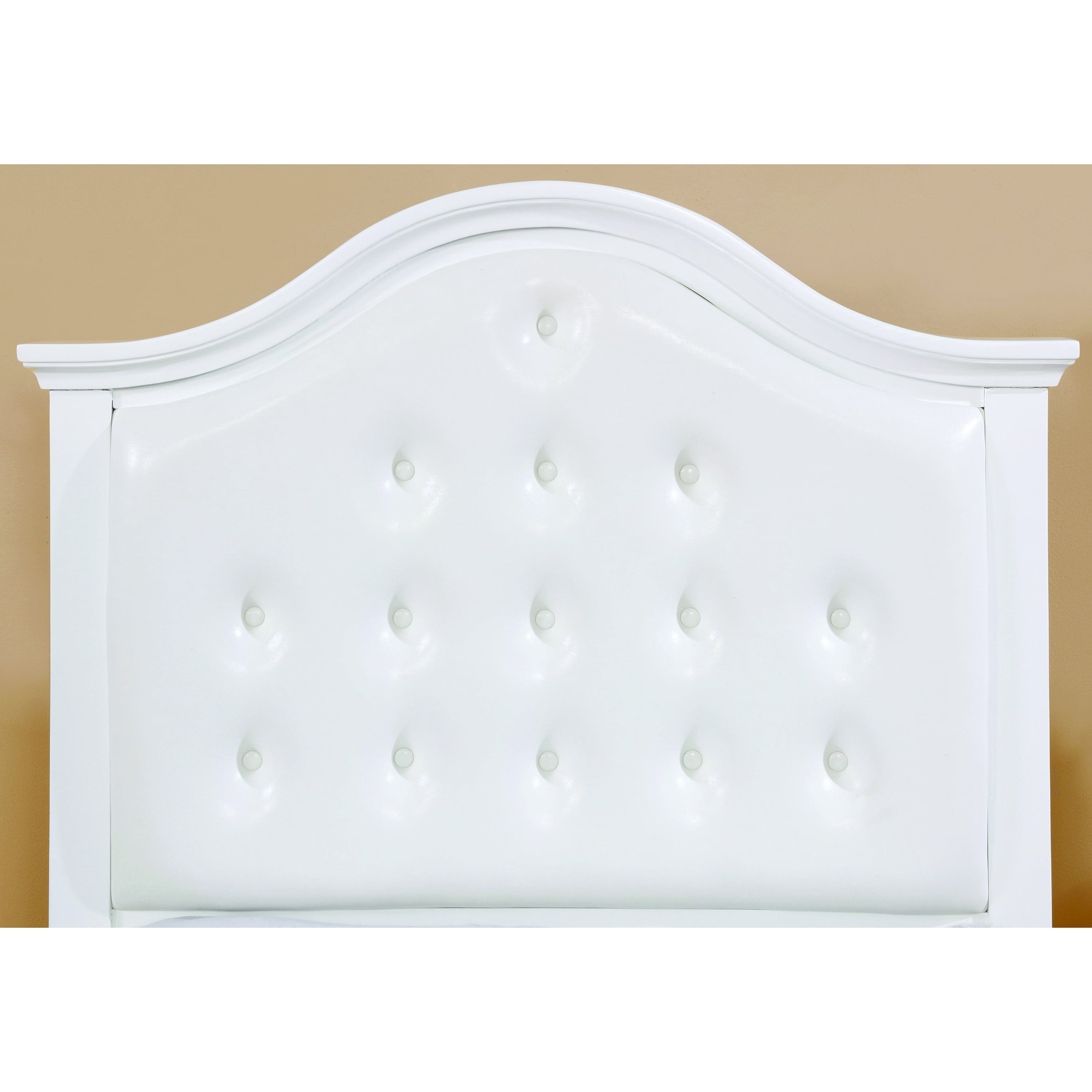 Furniture of America Oscar Platform Bed, Twin, White