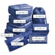 thumbnail image 3 of Set de cubo de embalaje de 8 piezas - Organizadores de equipaje de viaje con bolsa para zapatos - Bolsitas de poliéster para ropa y artículos de aseo - Azul cielo y azul marino, 3 of 6