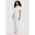 thumbnail image 2 of Women's Poplin Pinstripe Drawstring Waist Pants, 2 of 4