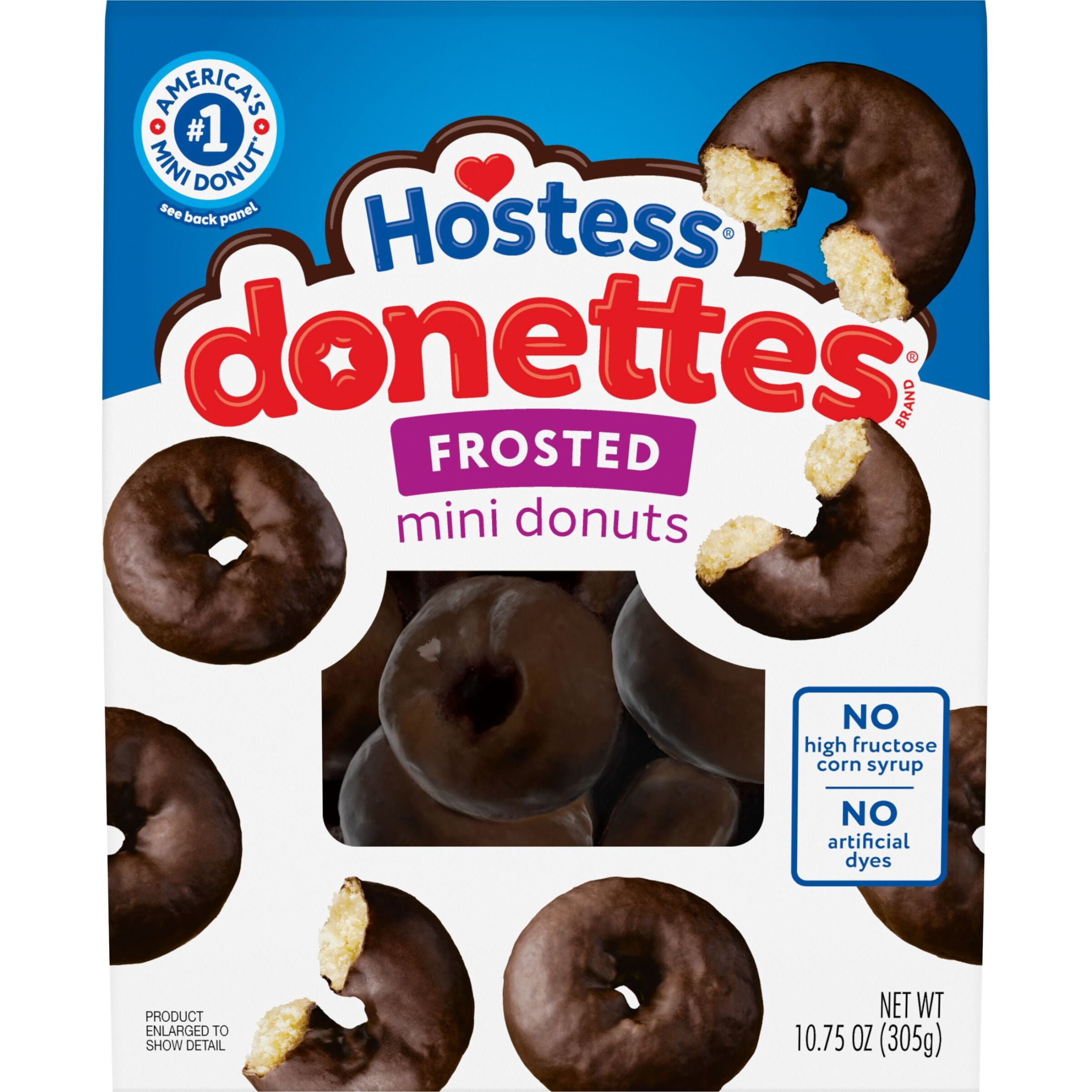 Hostess Donettes, Frosted Mini Donuts, 10.75 oz Bag