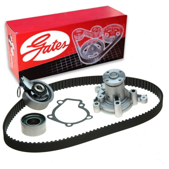 Gates PowerGrip Timing Belt Kit w Water Pump compatible with Kia Spectra5 2.0L L4 2006-2009