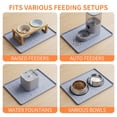 thumbnail image 6 of OTHER LOVE 22"x14" Silicone Pet Food Mat, Waterproof Non-Slip Dog Cat Bowl Mat with Raised Edge, Gray, 6 of 9