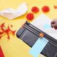 thumbnail image 3 of Portable A4 Paper Cutter 12.2 Inch Cut Length Desktop Paper Trimmer with Security Cutter Head Side Ruler for Craft Paper Photos Cards Scrapbooking Office Home Supplies, 3 of 8