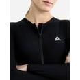 thumbnail image 4 of Reebok Women's Swim Long Sleeve Zip-Up One Piece Swimsuit with UPF 50+, Sizes XS-XXL, 4 of 5