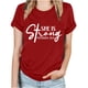 thumbnail image 2 of Fiudx Ofertas Flash Artículos En Oferta Tops con Estampado de Moda para Mujer, Blusa de Manga Corta con Cuello Redondo, Camisetas, 2 of 4