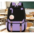 thumbnail image 4 of Large Capacity School Bag, Two Tone Stylish Water Resistant Daypack, Spacious Storage For 15.6 Inch Laptop School And Weekend Outings (E), 4 of 6