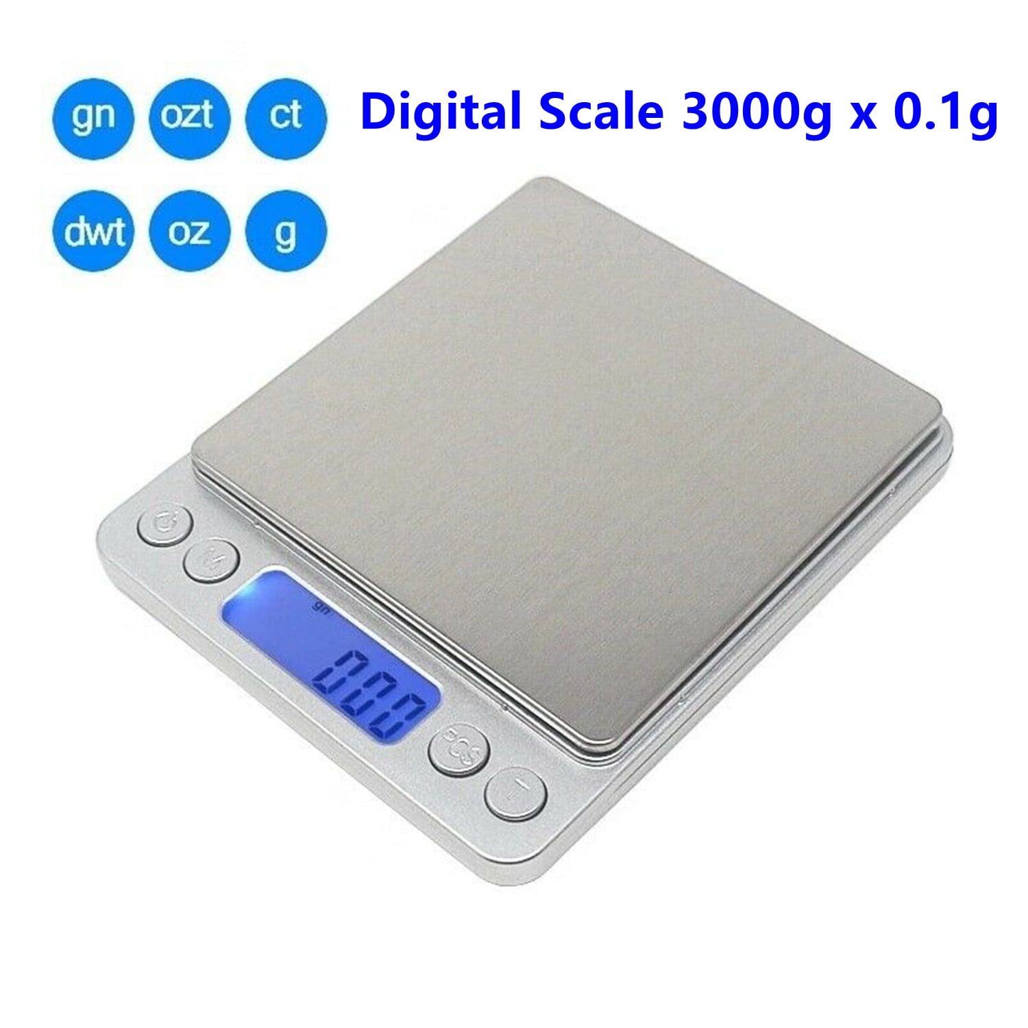 Digital Kitchen Scale, Stainless Steel Food Scale Accurate Digital