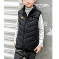 thumbnail image 4 of Hicidod Boys Heated Vest Waterproof Lightweight Electric Heated Vests Fashion Solid Zip Up Sleeveless Unisex Down Jackets, 4 of 9