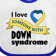 thumbnail image 4 of Inktastic I Love Someone with Down Syndrome Boys or Girls Baby Bib, 4 of 4