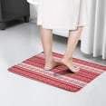 thumbnail image 4 of Red Christmas Geometric Snowflake Flannel Non Slip Door Rugs,Washable Door Mats Indoor,Decorative Door Mats,Dirt-Resistant and Absorbent Doormat for Entrance,Bedroom,Kitchen,Bathroom,31.5"x17", 4 of 4