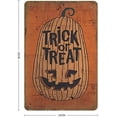 thumbnail image 2 of Happy Halloween Trick or Treak Pumpkin Tin Sign Metal Plaque Art Hanging Iron Painting Retro Home Kitchen Garden Garage Wall Decor 12"x8", 2 of 5