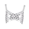 thumbnail image 4 of Crop Top de lentejuelas brillantes Hugo para danza del vientre, 4 of 10