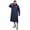 Navy, variant on Long Raincoat for Adult Waterproof Lightweight Rain Jacket Reusable Rainwear(Navy,M)