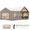2 Room Villa Tent-Beige-13.78x9.84ft