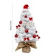 thumbnail image 3 of Mini Árbol de Navidad de 45 Cm con Diseño Flocado Blanco, Iluminado con Luces Led Cálidas, Elegante Decoración de Escritorio, Ambiente Festivo, Decoración Navideña para El Hogar y La Oficina, Tamaño, 3 of 7