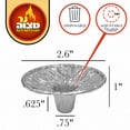 thumbnail image 4 of Ner Mitzvah Heavy Duty Aluminum Foil Candle Holder Set of 50, 4 of 5