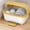 Yellow #3, variant on GUUDIE Plastic Dish Drying Rack | Large Capacity Dish Storage Organizer with Drain Tray | 13.7"×11"×10.6" Kitchen Cutlery Storage for Kitchen Countertop