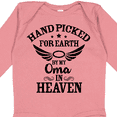 thumbnail image 4 of Inktastic Handpicked for Earth By My Oma in Heaven with Angel Wings Boys or Girls Long Sleeve Baby Bodysuit, 4 of 5