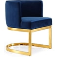 thumbnail image 2 of Meridian Furniture Gianna Navy Velvet Dining Chair, 2 of 6