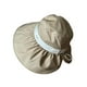thumbnail image 4 of Sombrero para el sol para mujer, moderno, transpirable, para exteriores, de ala ancha, para viajes y senderismo. Caqui, 4 of 9