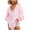 Pink, variant on PuLe Long Sleeve Shirts for Women Generic Striped Dressy Blouses for Women, 2024 Summer Scoop Neck Bow Tie Front Shirts, Long Sleeve Oversized Tunic Tops
