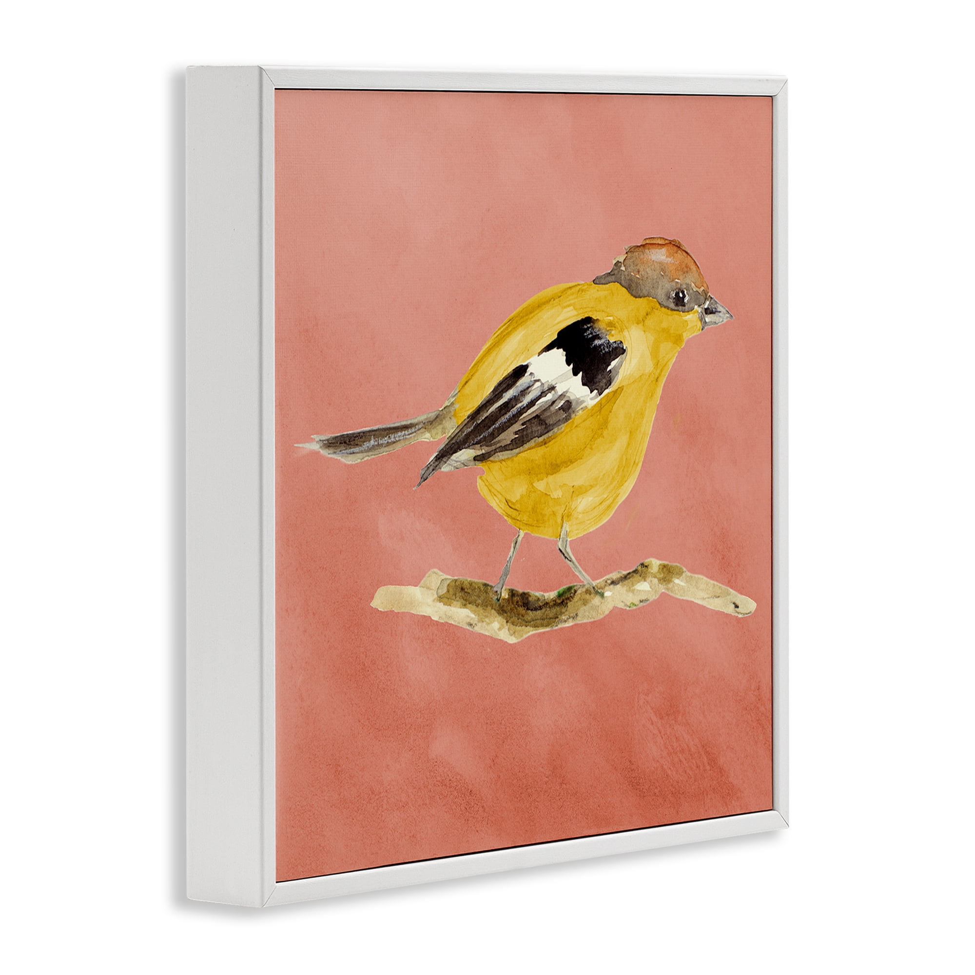 Stupell Industries Traditional Wren Bird Animals & Insects Painting White Framed Art Print Wall Art, 12 x 12