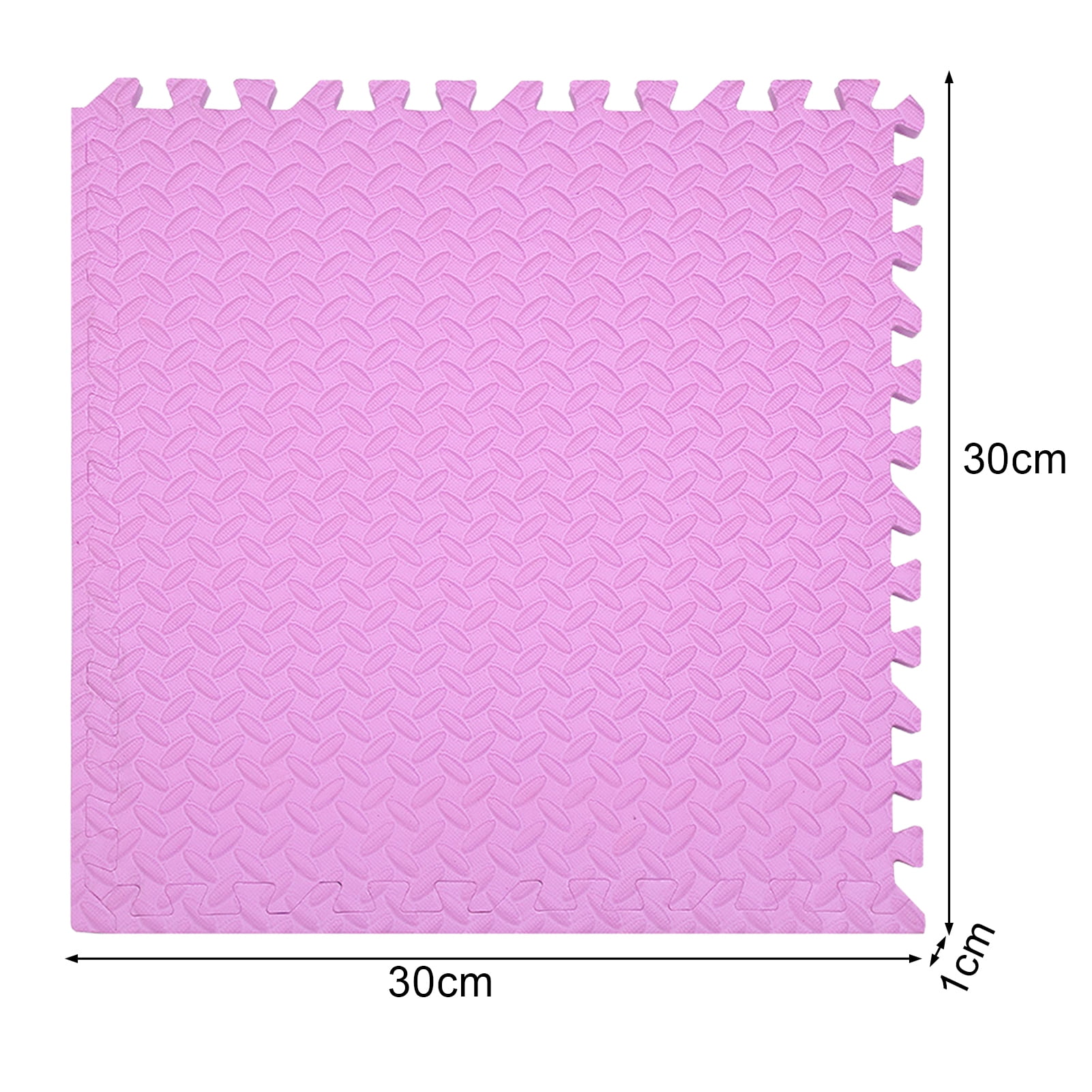 sunsanly 12Pcs Extra Thick Yoga Mat High Density EVA Foam Interlocking Floor Tile Home Gym Fitness Exercise Pad Cushion Workout Equipment