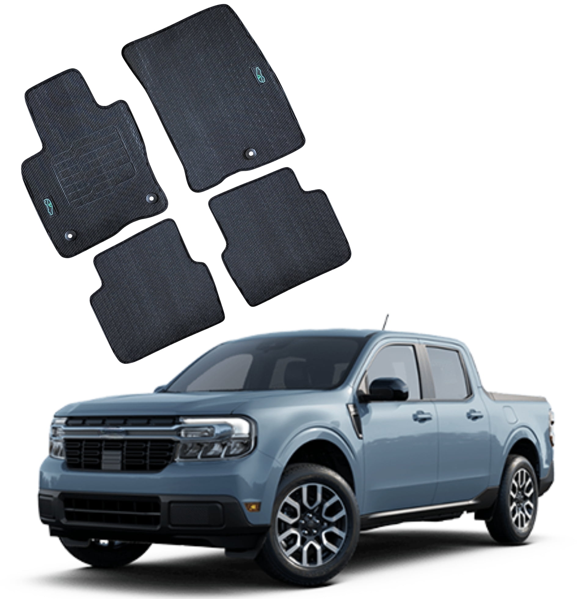 All Weather Floor Mats for 2021 to 2026 Ford Bronco Sport and Ford Maverick