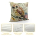 thumbnail image 4 of FUMJ  Vintage Animal Throw Pillow Covers Wild Animals Black Bear Fox Owl Hamster Square Decorative Cushion Covers with Rustic Lettering Pillowcases Cushion Case, 4 of 5
