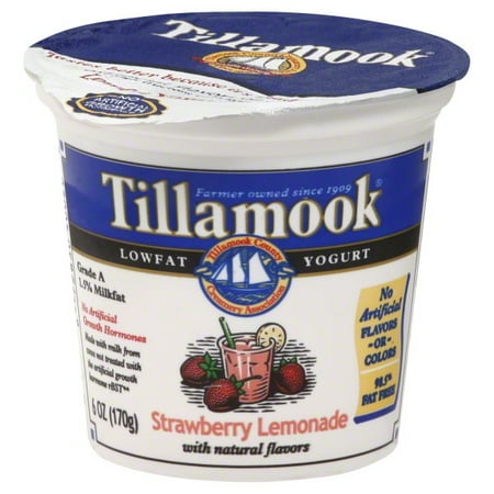 Tillamook Low-Fat Strawberry Lemonade Yogurt, 6 Oz.