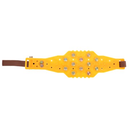 OUNONA Yellow Universal Snow Mud Anti Slip Tire Chains for Car and Truck Tires 2pcs Emergency Security Straps