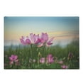 thumbnail image 1 of Lotus Cutting Board, Flower Blooming in Spring Meadow Natural Garden, Decorative Tempered Glass Cutting and Serving Board, Large Size, Pale Pink Pale Blue, by Ambesonne, 1 of 1