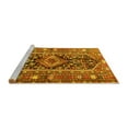 thumbnail image 2 of Ahgly Company Machine Washable Indoor Square Persian Yellow Traditional Area Rugs, 7' Square, 2 of 4
