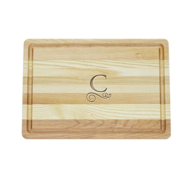 Carved Solutions Master Collection Planche à Découper en Bois Mi-Pi-Flourish-D