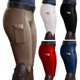 thumbnail image 1 of Fianao Women's Solid Color Equestrian Pants with Pockets & Hip Lift for Horse Riding, 1 of 4