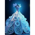 thumbnail image 2 of Cuadros Decorativos 5D DIY Kit de pintura de diamante de taladro en forma especial parcial vestido de novia (YXC613) Wdftyju  embutido en tela, 2 of 9