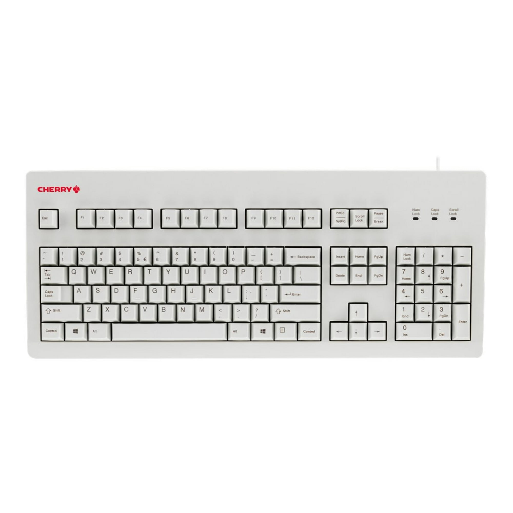 CHERRY MX-Board Silent - Keyboard - PS/2, USB QWERTY English - key switch: CHERRY MX Silent Red - light gray | Walmart Canada