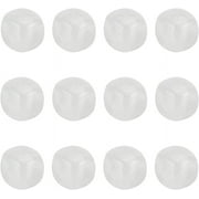 12Pcs Natural Cube Crystals Stones Clear Quartz Cube Beads No Hole Natural Square Gemstones Quartz Crystal Beads